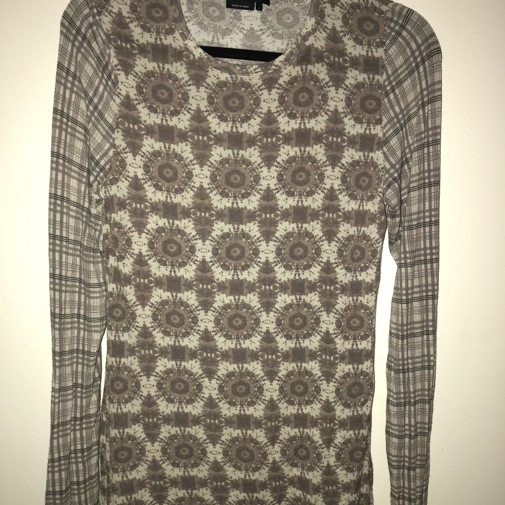 BCBG MAXAZRIA Long Sleeve Shirt Size Large